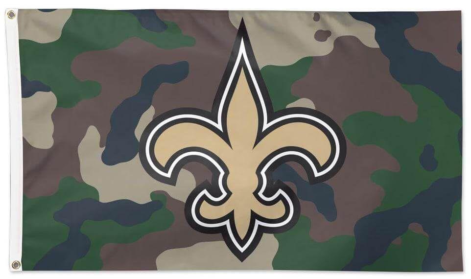 New Orleans Saints Flag 3x5 Military Camo heartlandflags