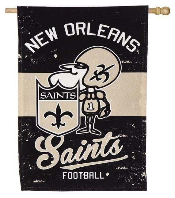 New Orleans Saints Flag Sir Saint Logo 2 Sided Banner heartlandflags