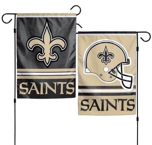 New Orleans Saints Garden Flag 2 Sided Logo Mini heartlandflags