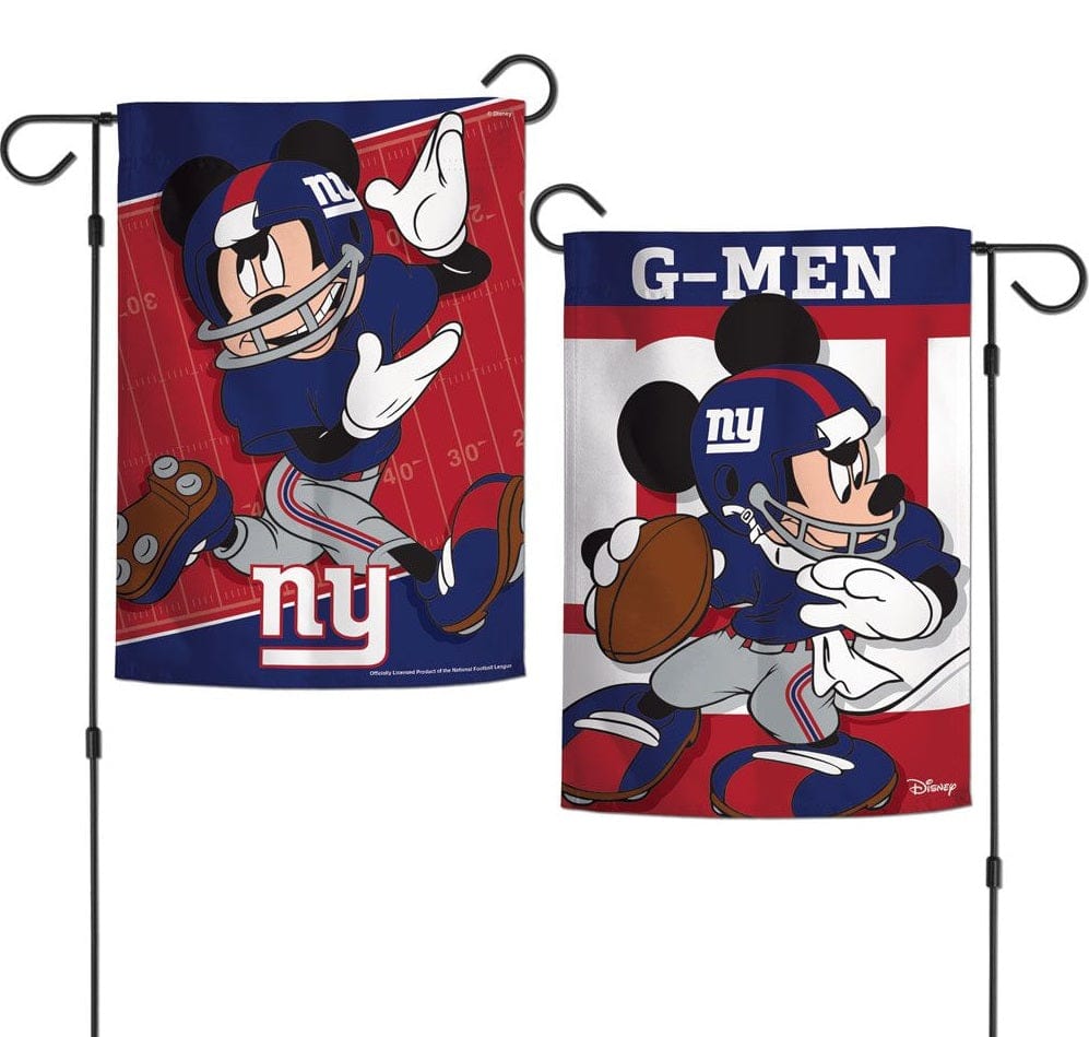 New York Giants Garden Flag 2 Sided Mickey Mouse G-Men heartlandflags