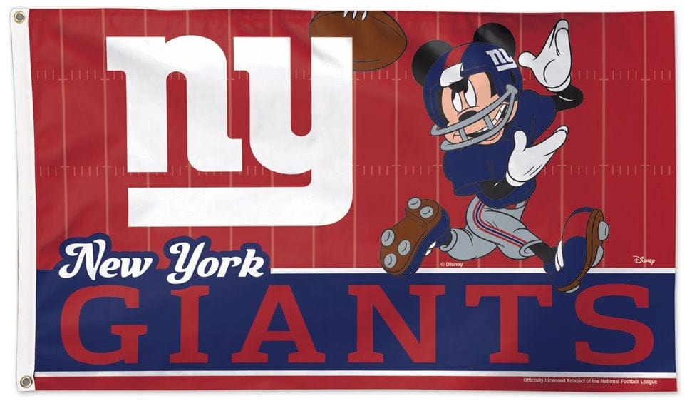 New York Giants Mickey Mouse Flag 3x5 Football heartlandflags