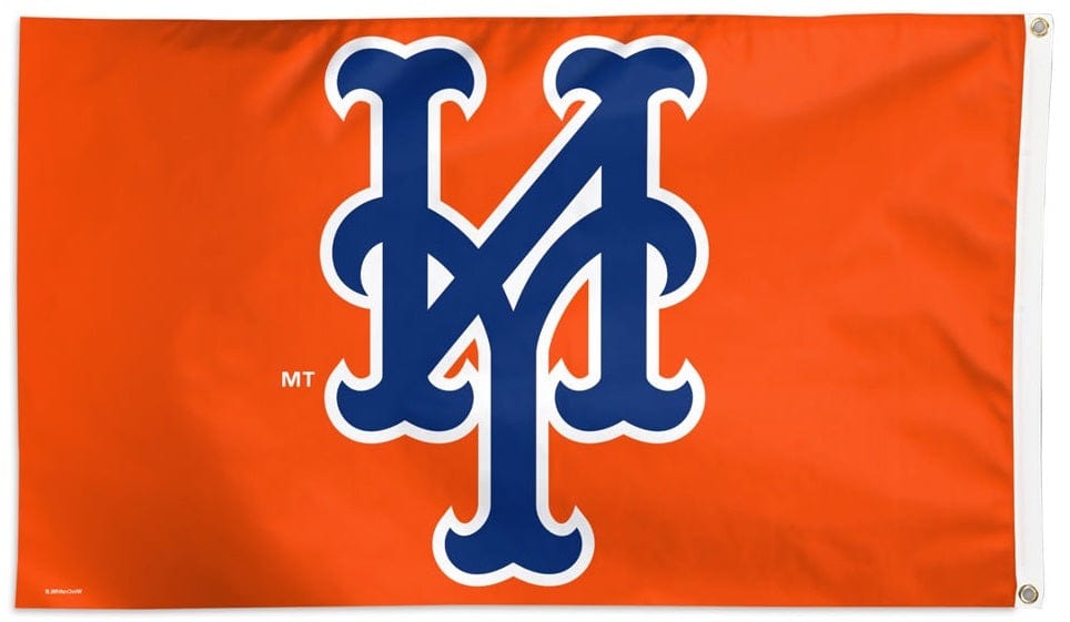 New York Mets Flag 3x5 Orange NY Logo heartlandflags