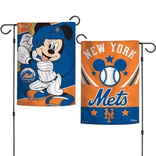 New York Mets Garden Flag 2 Sided Mickey Mouse heartlandflags