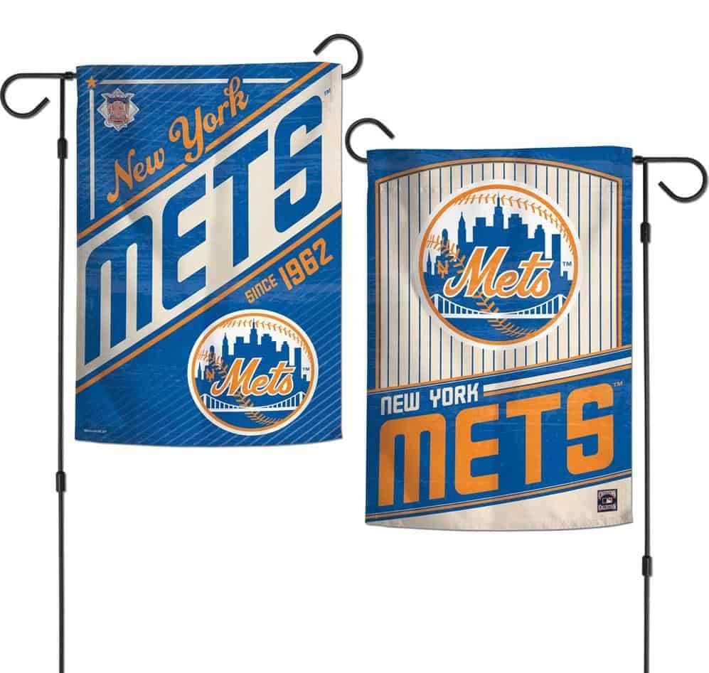 New York Mets Garden Flag 2 Sided Retro Classic Logo heartlandflags