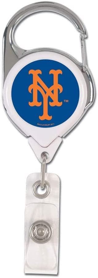 New York Mets Premium 2 Sided Domed ID Badge Holder heartlandflags