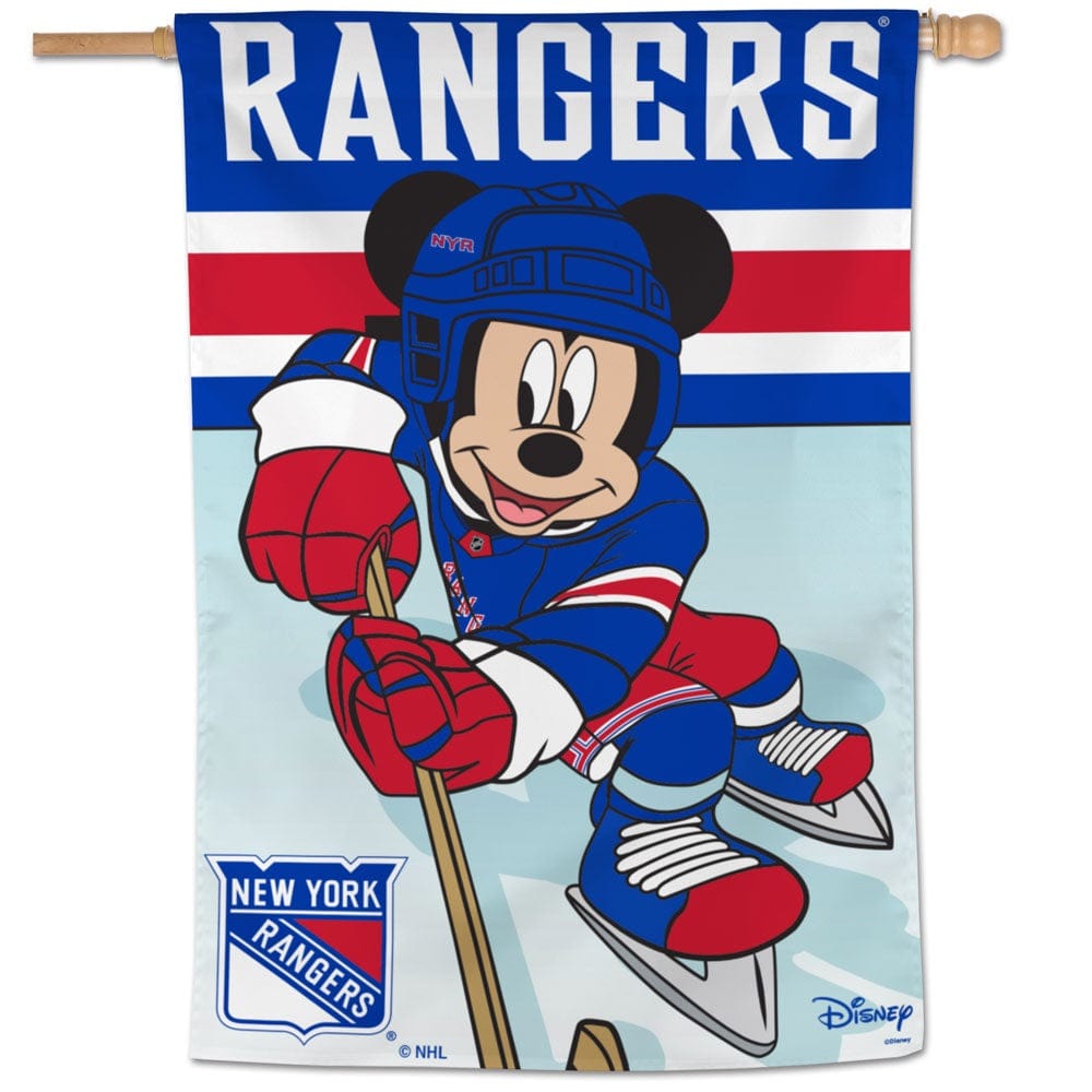 New York Rangers Flag Mickey Mouse Hockey House Banner heartlandflags