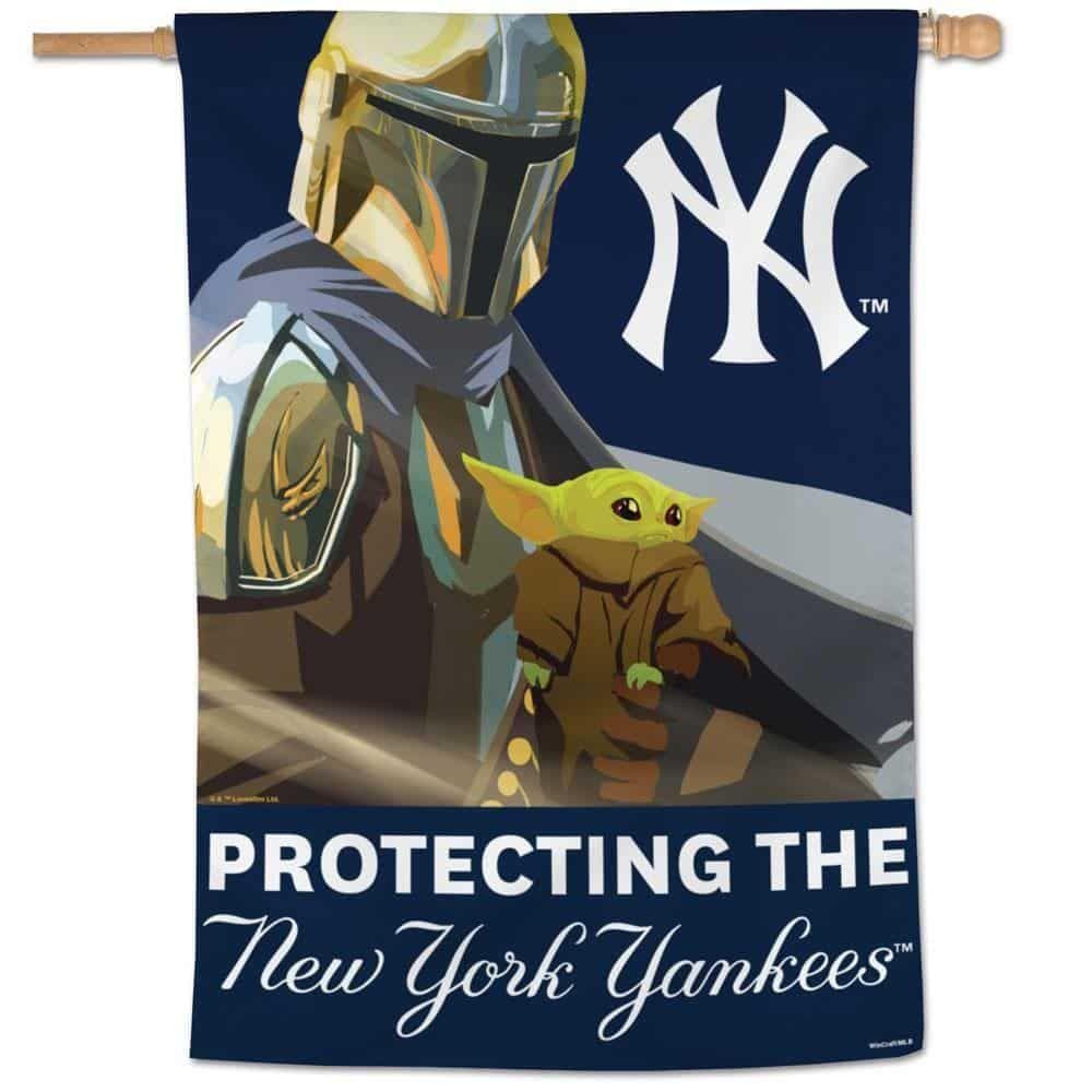 New York Yankees Flag Mandalorian Vertical Banner heartlandflags