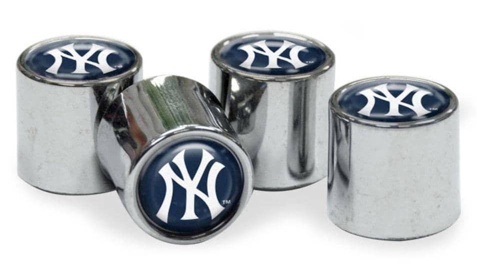 New York Yankees Tire Valve Stem Caps 4-Pack heartlandflags