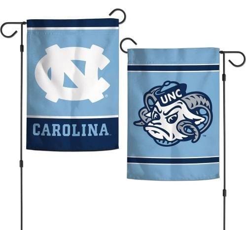 North Carolina Tar Heels Garden Flag 2 Sided Logo heartlandflags