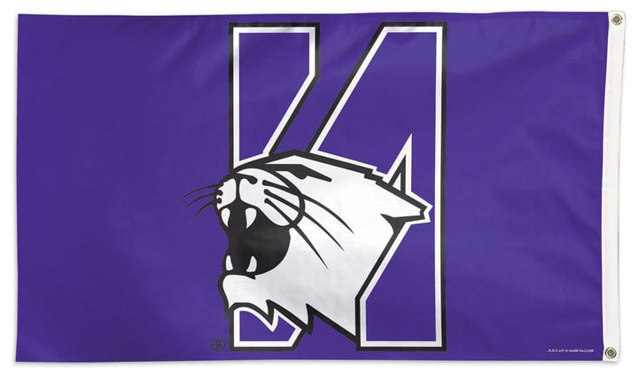 Northwestern Wildcats Logo Flag 3x5 Purple heartlandflags