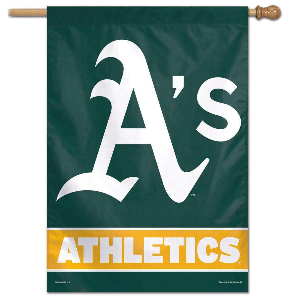 Oakland A's Banner Vertical Flag heartlandflags