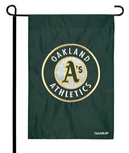 Oakland Athletics Garden Flag 2 Sided Applique heartlandflags