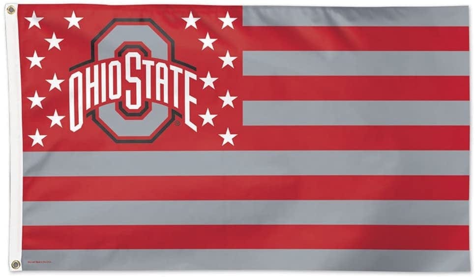 Ohio State Buckeyes Flag 3x5 Americana Stars Stripes heartlandflags