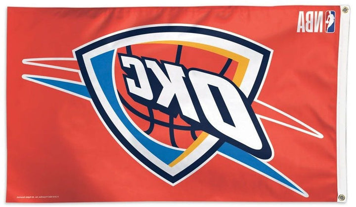 Oklahoma City Thunder Flag 3x5 Orange heartlandflags