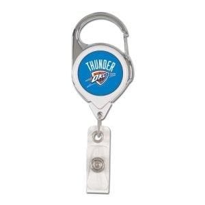 Oklahoma City Thunder Reel 2 Sided Retractable Badge Holder OKC heartlandflags