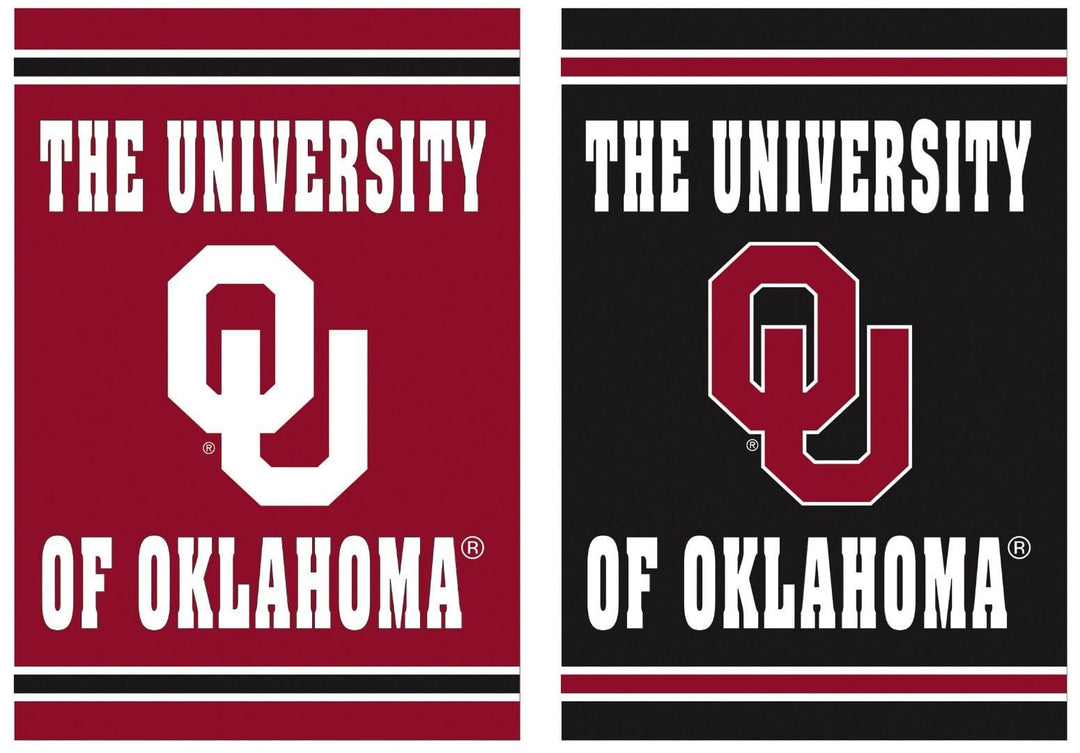 Oklahoma Sooners Flag 2 Sided Textured heartlandflags