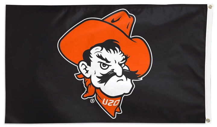 Oklahoma State Cowboys Flag 3x5 Logo Black heartlandflags