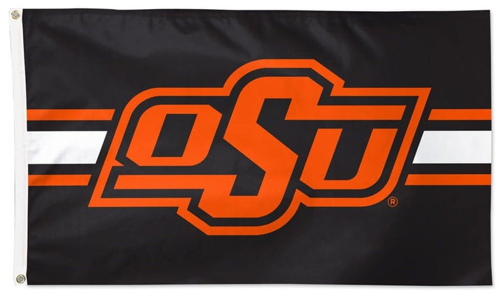 Oklahoma State University Flag 3x5 Horizontal Stripe heartlandflags