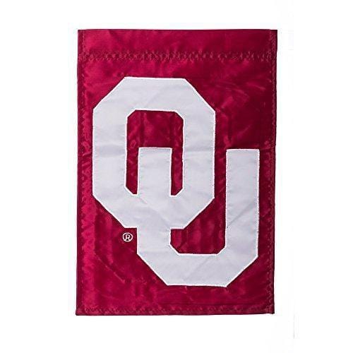 Oklahoma University Sooners Garden Flag 2 Sided Applique heartlandflags