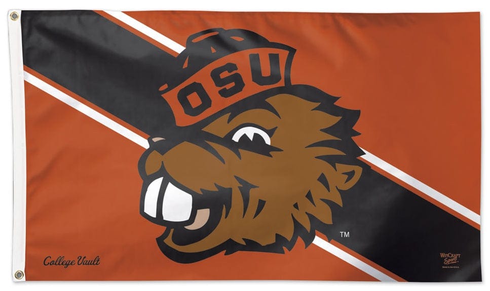 Oregon State Beavers College Vault Logo 3x5 Flag heartlandflags