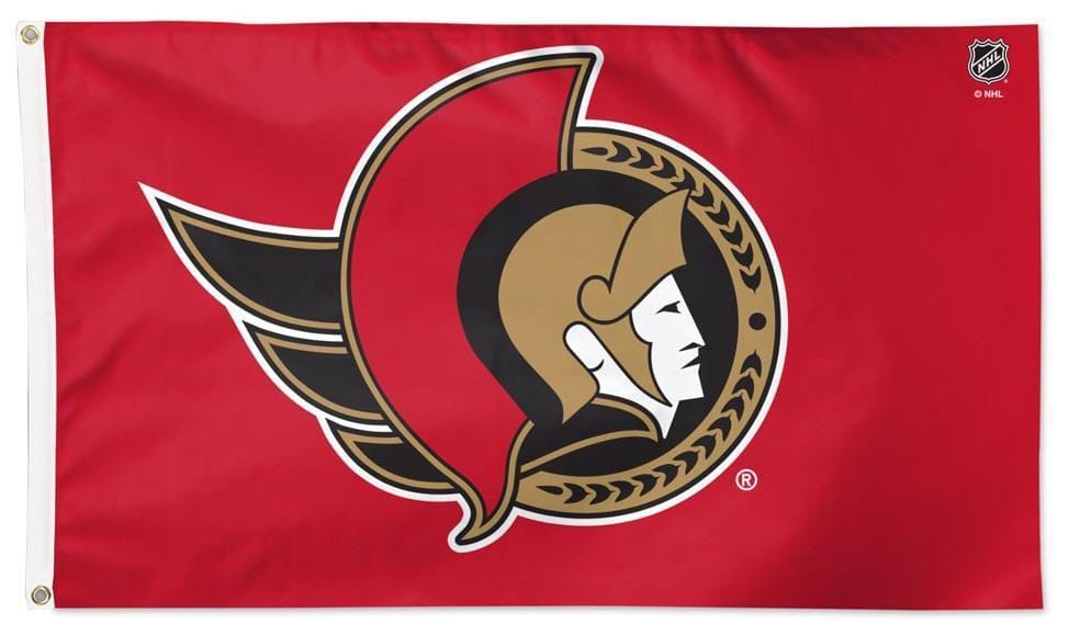 Ottawa Senators Flag 3x5 New Logo heartlandflags