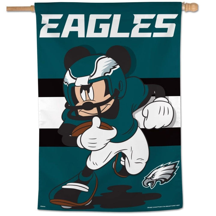 Philadelphia Eagles Banner Mickey Mouse Football House Flag heartlandflags