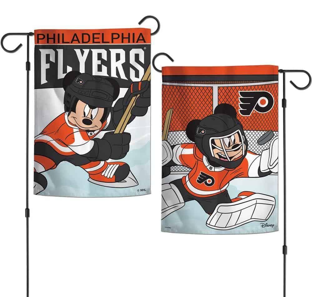 Philadelphia Flyers Garden Flag 2 Sided Mickey Mouse Hockey heartlandflags