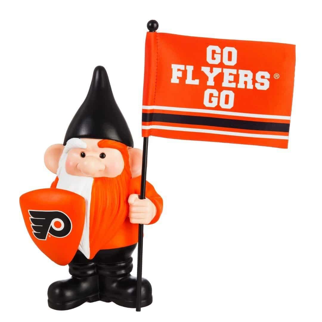 Philadelphia Flyers Gnome with Flag Go Flyers Go heartlandflags