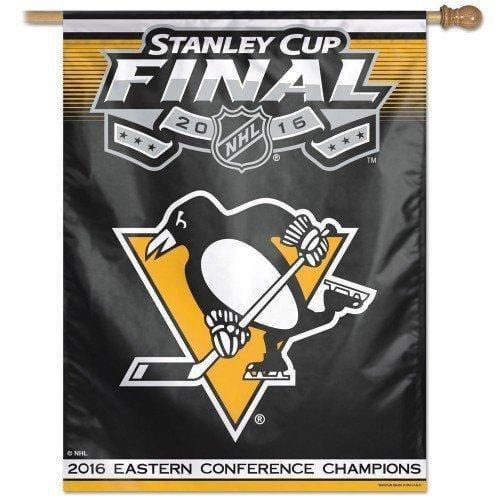 Pittsburgh Penguins Flag 2016 Eastern Conference Champions Vertical Banner heartlandflags