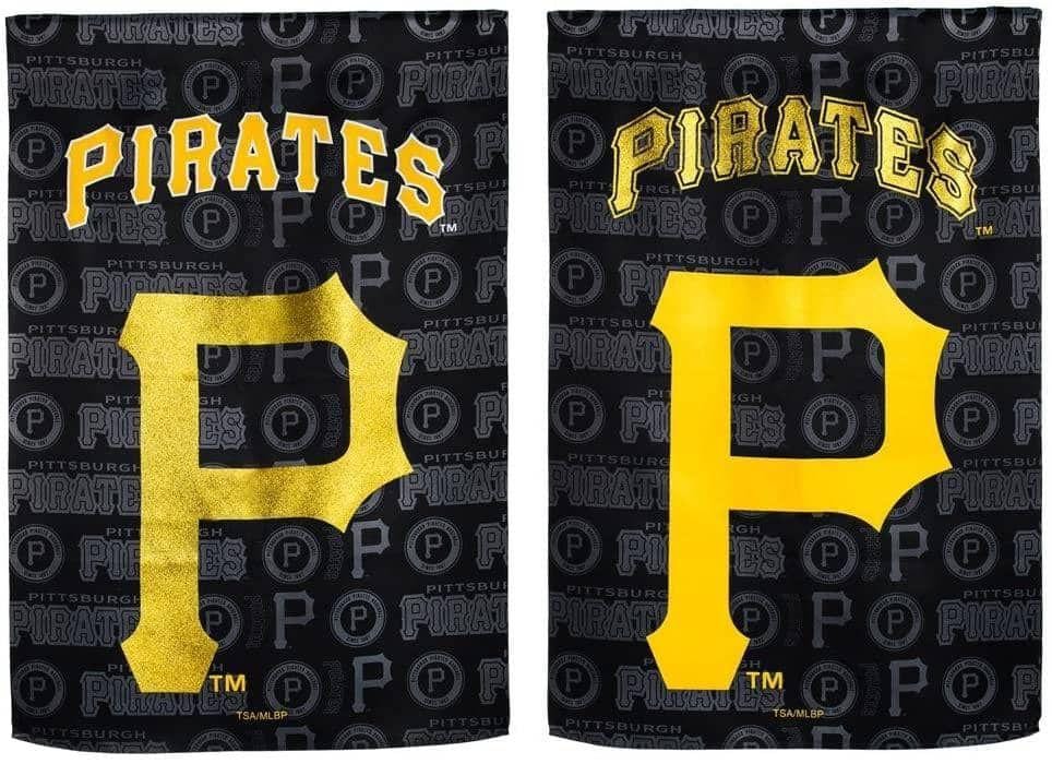 Pittsburgh Pirates Flag 2 Sided Glitter House Banner heartlandflags