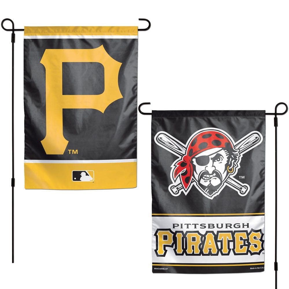 Pittsburgh Pirates Garden Flag 2 Sided Logo heartlandflags