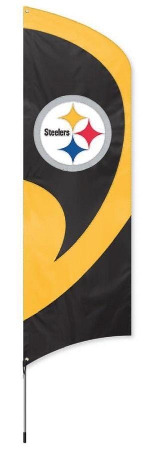 Pittsburgh Steelers Flag Tall Team Feather with Flagpole heartlandflags