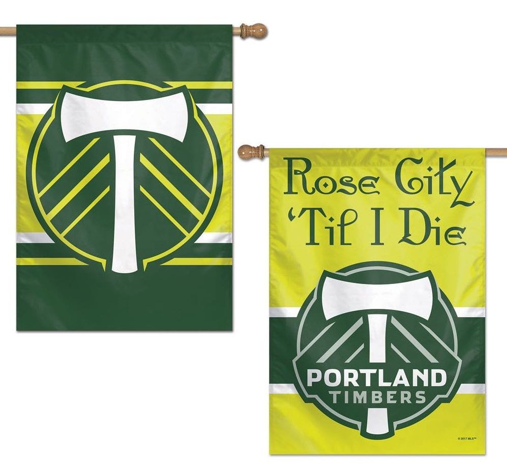 Portland Timbers Banner 2 Sided House Flag heartlandflags