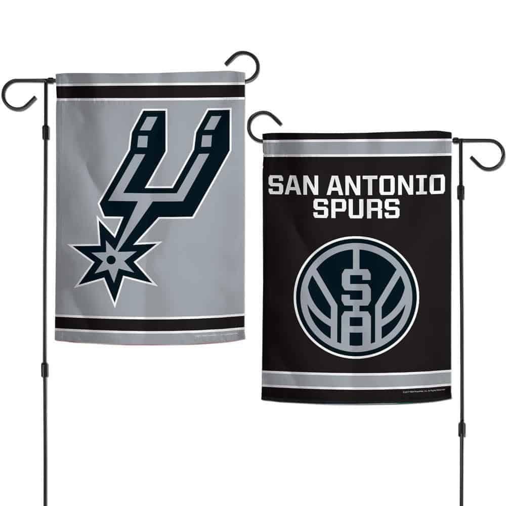 San Antonio Spurs Garden Flag 2 Sided heartlandflags