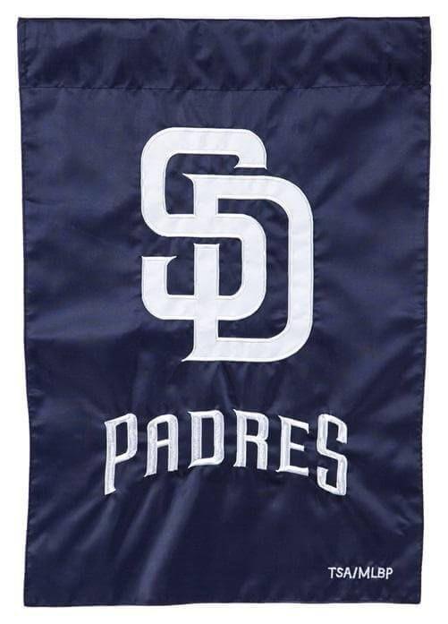 San Diego Padres Garden Flag 2 Sided Applique SD heartlandflags