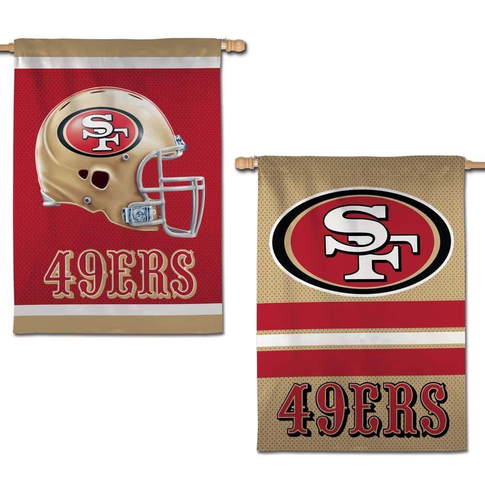 San Francisco 49ers Banner 2 Sided Vertical Flag heartlandflags