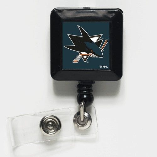 San Jose Sharks Reel Retractable Badge Holder ID heartlandflags