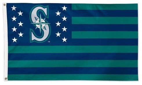 Seattle Mariners Flag 3x5 Americana Stars Stripes heartlandflags