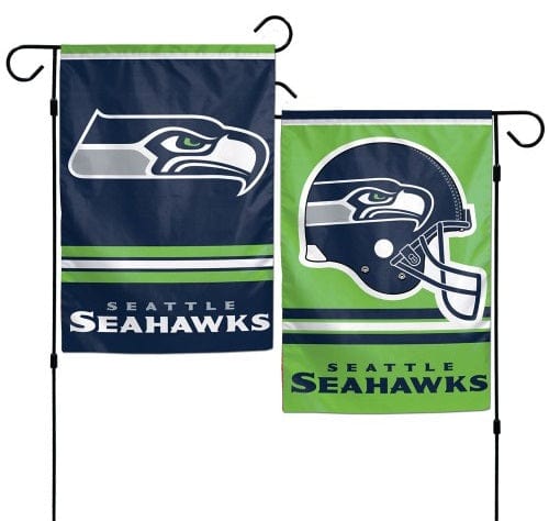 Seattle Seahawks 2 Sided Garden Flag Helmet Logo heartlandflags