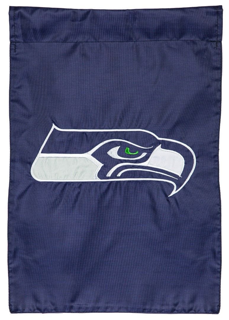 Seattle Seahawks Garden Flag Applique 2 Sided heartlandflags