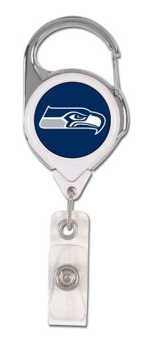 Seattle Seahawks Reel 2 Sided Retractable Name Badge Holder heartlandflags