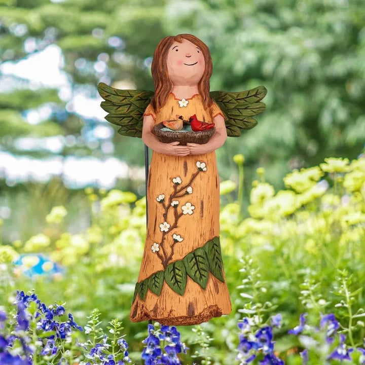 Simple Things Garden Angel Figurine Wings of Whimsy Cardinal heartlandflags