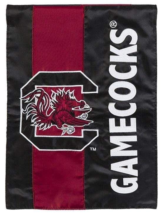 South Carolina Gamecocks Flag 2 Sided Embellished USC Applique House Banner heartlandflags