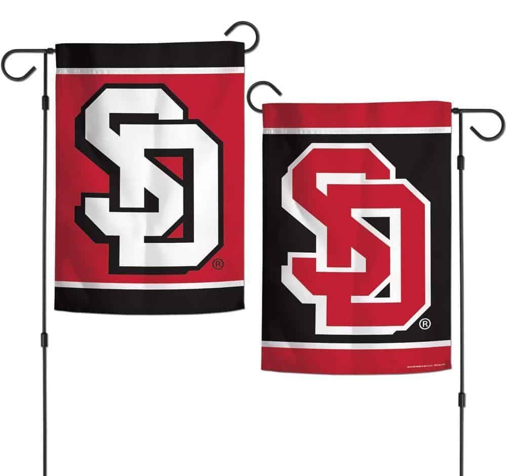 South Dakota Garden Flag 2 Sided SD Logo Coyotes heartlandflags