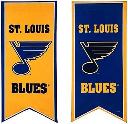 St Louis Blues Garden Flag 2 Sided Long Pennant heartlandflags