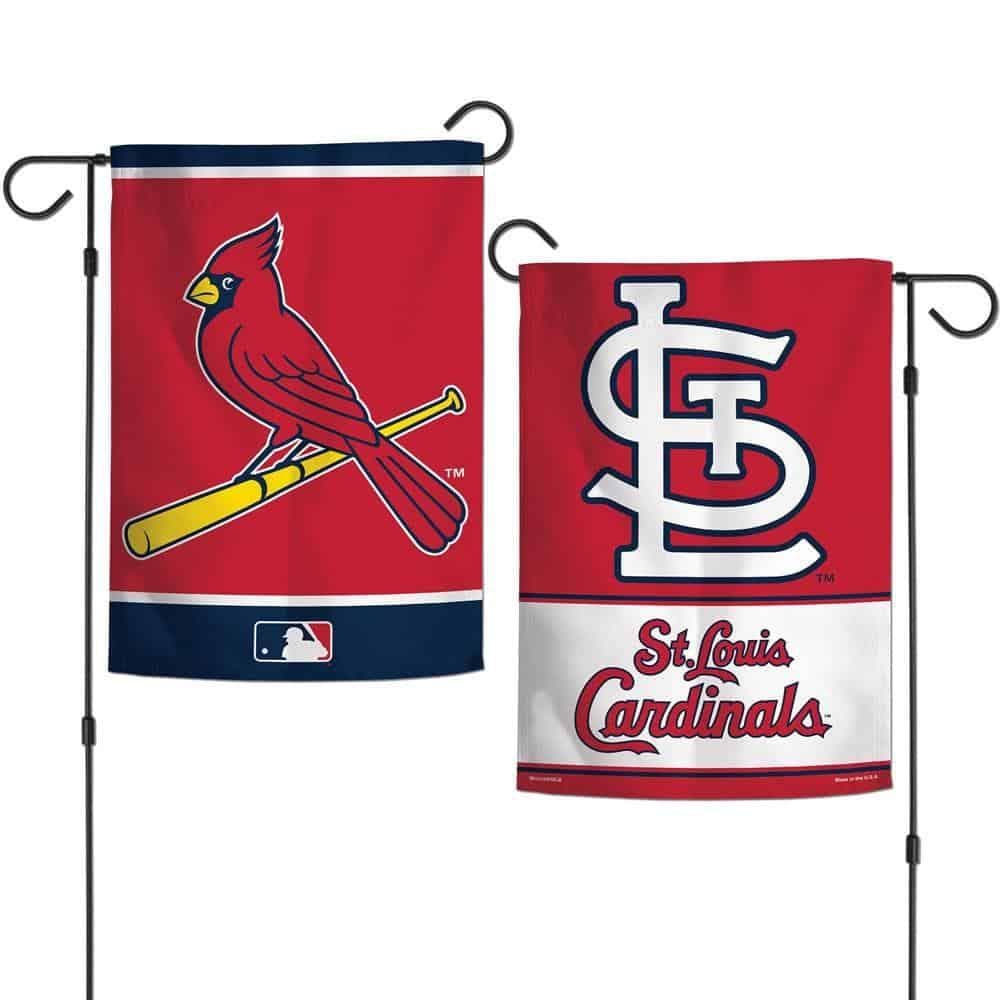 St Louis Cardinals 2 Sided Garden Flag Double Logo heartlandflags