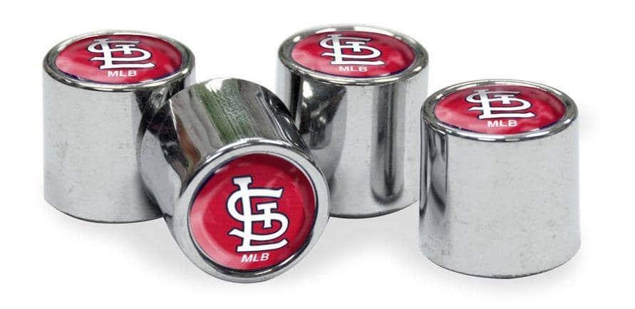 St Louis Cardinals Tire Valve Stem Caps 4-Pack heartlandflags