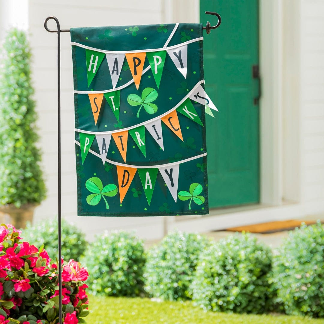 St Paddy's Day Banner Garden Flag 2 Sided Applique heartlandflags