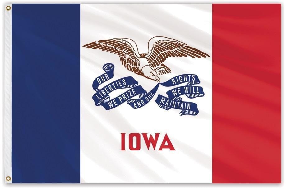 State of Iowa Flag Heavy PolyMax heartlandflags