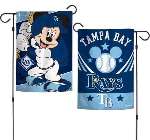 Tampa Bay Rays Garden Flag 2 Sided Mickey Mouse Baseball heartlandflags